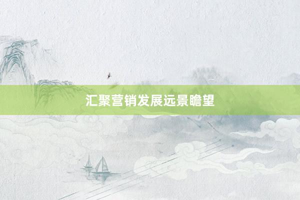 汇聚营销发展远景瞻望